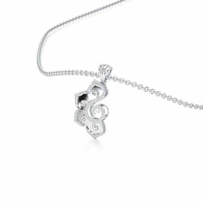 Aspiring Glow Silver Pendant - White Gold - Image 2