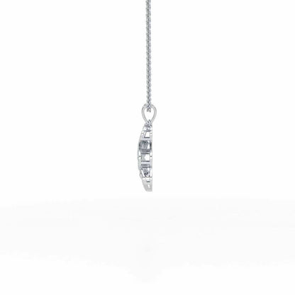 Aspiring Glow Silver Pendant - White Gold - Image 4