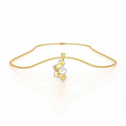 Aspiring Glow Silver Pendant - Yellow Gold - Image 3