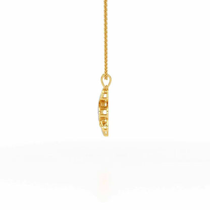 Aspiring Glow Silver Pendant - Yellow Gold - Image 4
