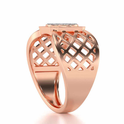 Assemble Silver Ring For Men - Rose Gold - Image 3
