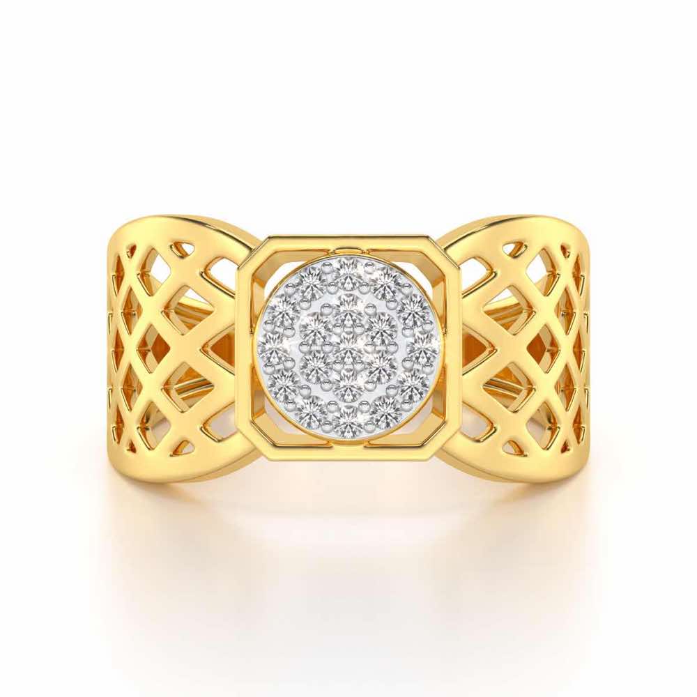 Assemble Silver Ring For Men - Yellow Gold - Image 4