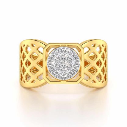 Assemble Silver Ring For Men - Yellow Gold - Image 4