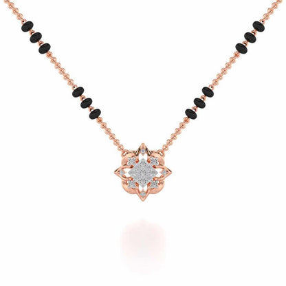 Astitva Silver Mangalsutra - Rose Gold - Image 1
