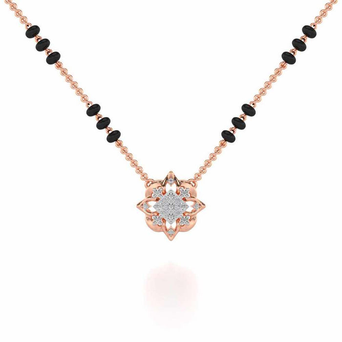 Astitva Silver Mangalsutra - Rose Gold - Image 1