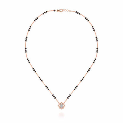 Astitva Silver Mangalsutra - Rose Gold - Image 3