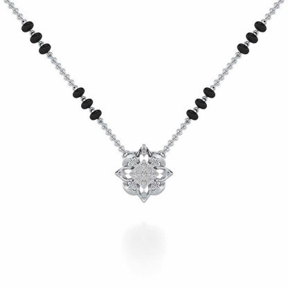 Astitva Silver Mangalsutra - White Gold - Image 1