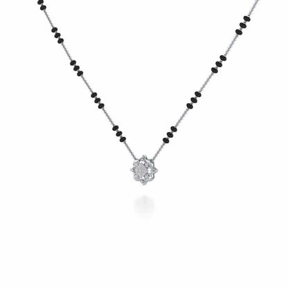 Astitva Silver Mangalsutra - White Gold - Image 2