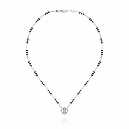 Astitva Silver Mangalsutra - White Gold - Image 3