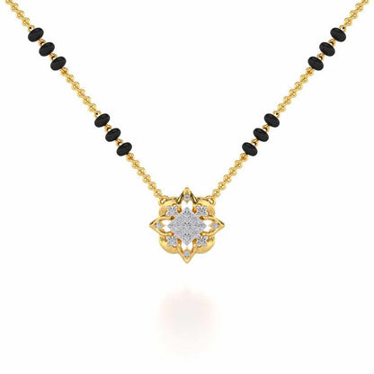 Astitva Silver Mangalsutra - Yellow Gold - Image 1
