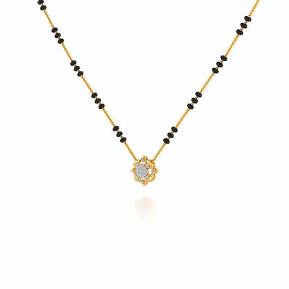 Astitva Silver Mangalsutra - Yellow Gold - Image 2