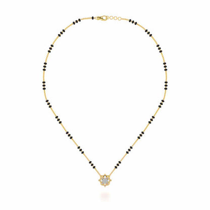 Astitva Silver Mangalsutra - Yellow Gold - Image 3