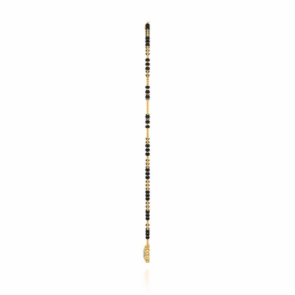 Astitva Silver Mangalsutra - Yellow Gold - Image 4