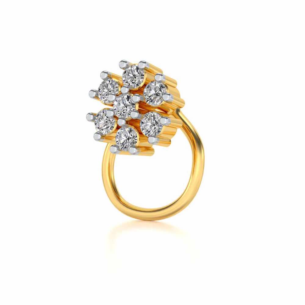 Astrea Silver Nosepin - Yellow Gold - Image 1