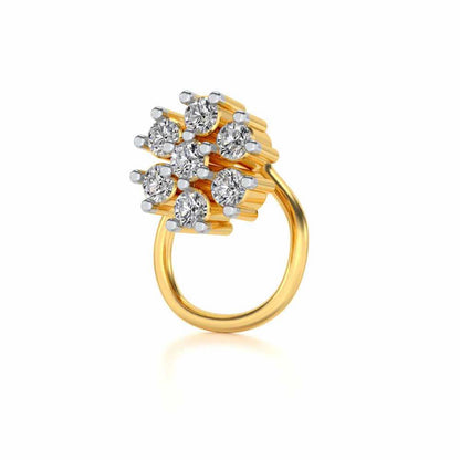 Astrea Silver Nosepin - Yellow Gold - Image 1