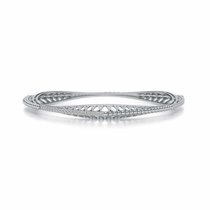 Astro Silver Bangles - White Gold - Image 4