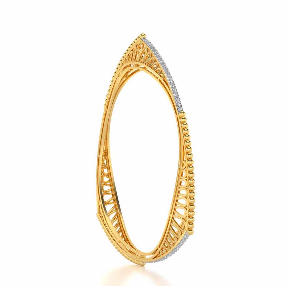 Astro Silver Bangles - Yellow Gold - Image 3