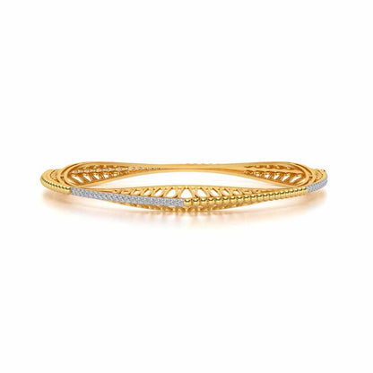 Astro Silver Bangles - Yellow Gold - Image 4