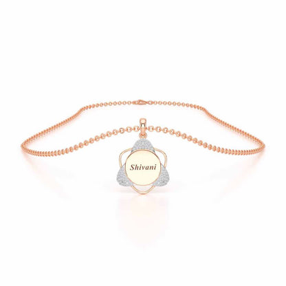 Atom Affair Silver Pendant - Rose Gold - Image 3