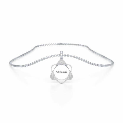 Atom Affair Silver Pendant - White Gold - Image 3