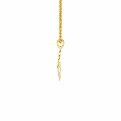 Atom Affair Silver Pendant - Yellow Gold - Image 4