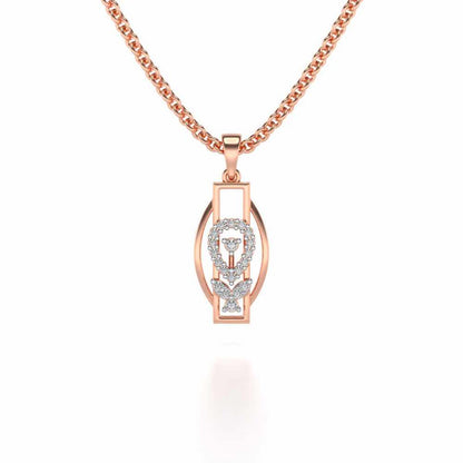 Auriga Silver Pendant - Rose Gold - Image 1