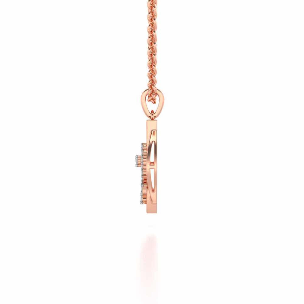 Auriga Silver Pendant - Rose Gold - Image 3