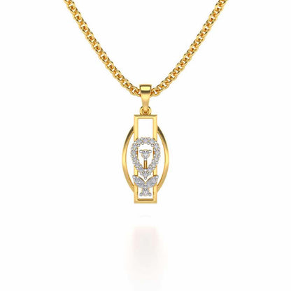 Auriga Silver Pendant - Yellow Gold - Image 1