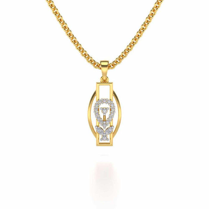 Auriga Silver Pendant - Yellow Gold - Image 1