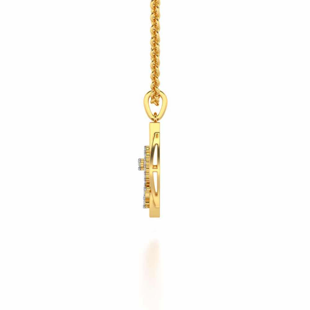 Auriga Silver Pendant - Yellow Gold - Image 3
