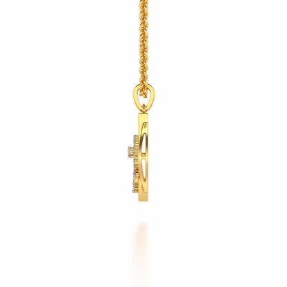 Auriga Silver Pendant - Yellow Gold - Image 3