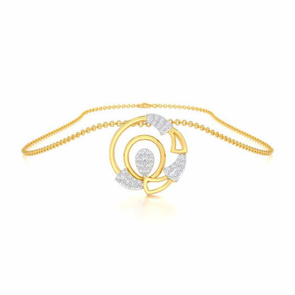 Aurora Burst Silver Pendant - Yellow Gold - Image 3