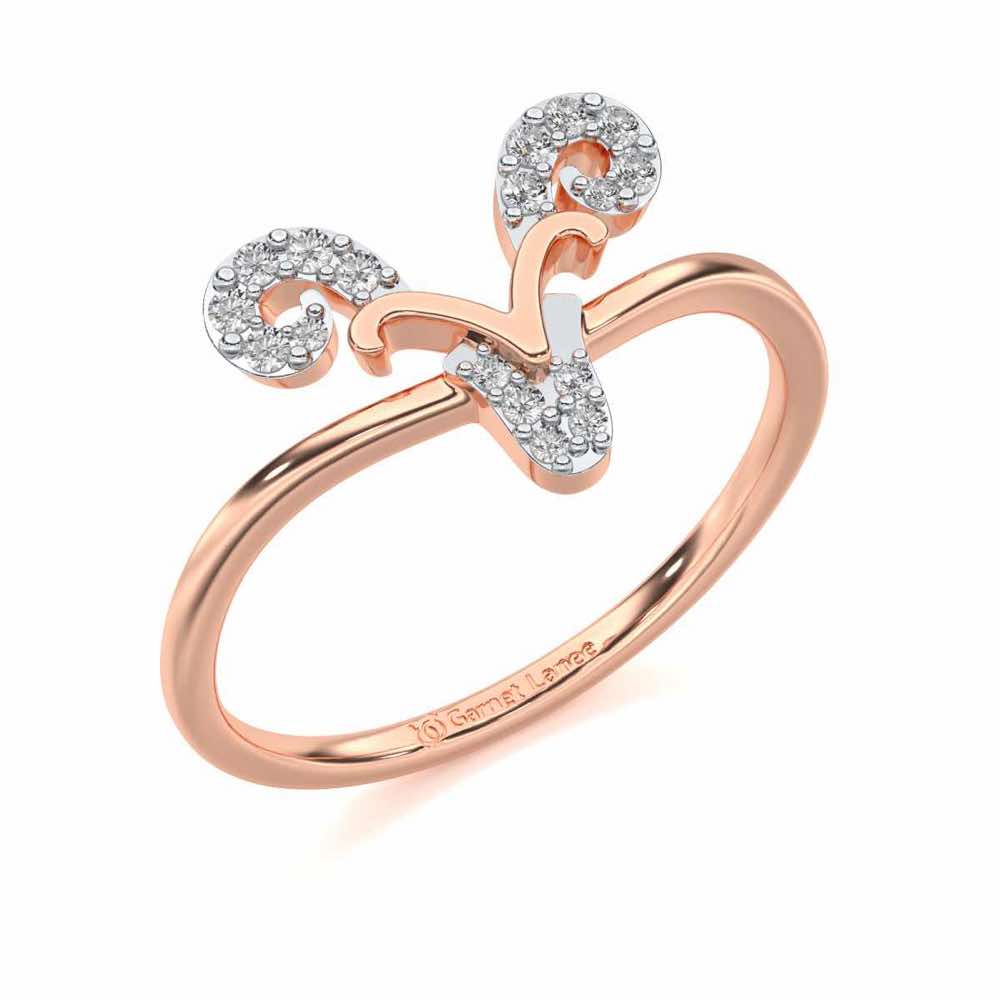 Auspicious Aries Silver Ring - Rose Gold - Image 1