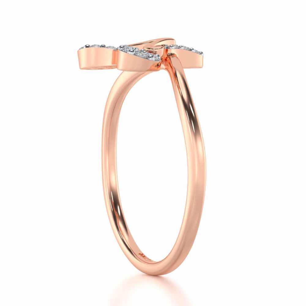 Auspicious Aries Silver Ring - Rose Gold - Image 3