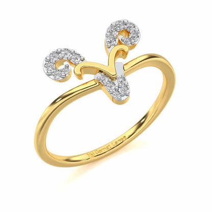 Auspicious Aries Silver Ring - Yellow Gold - Image 1