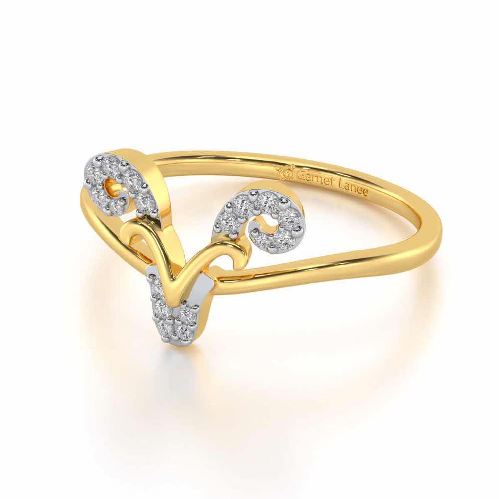 Auspicious Aries Silver Ring - Yellow Gold - Image 2