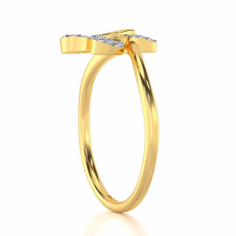 Auspicious Aries Silver Ring - Yellow Gold - Image 3