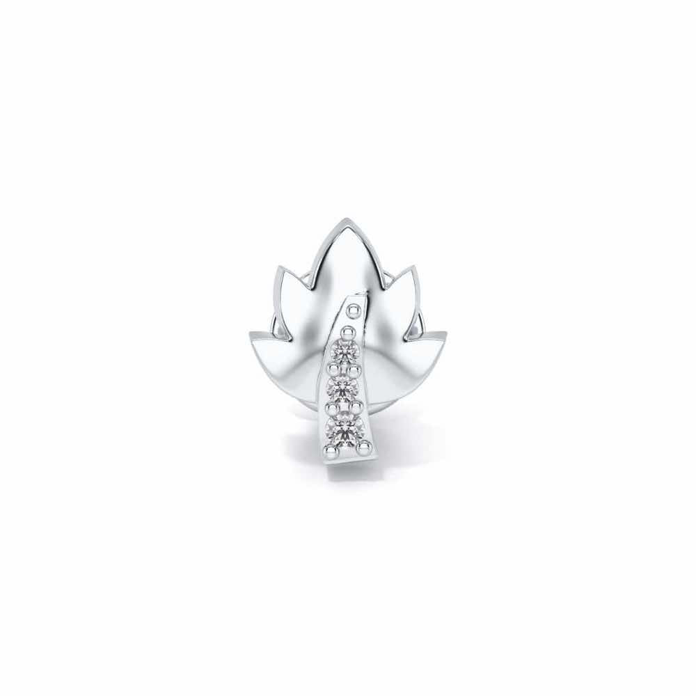 Autumn Silver Watch Pin - White Gold - Image 2