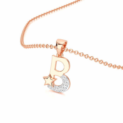 B-Glint Silver Pendant - Rose Gold - Image 2