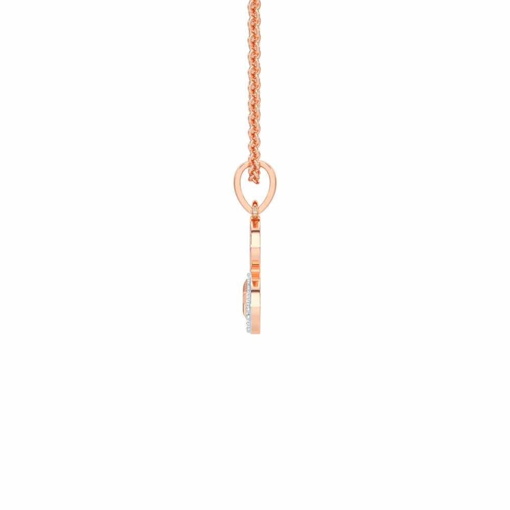 B-Glint Silver Pendant - Rose Gold - Image 3