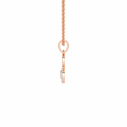 B-Glint Silver Pendant - Rose Gold - Image 3