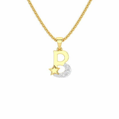 B-Glint Silver Pendant - Yellow Gold - Image 1
