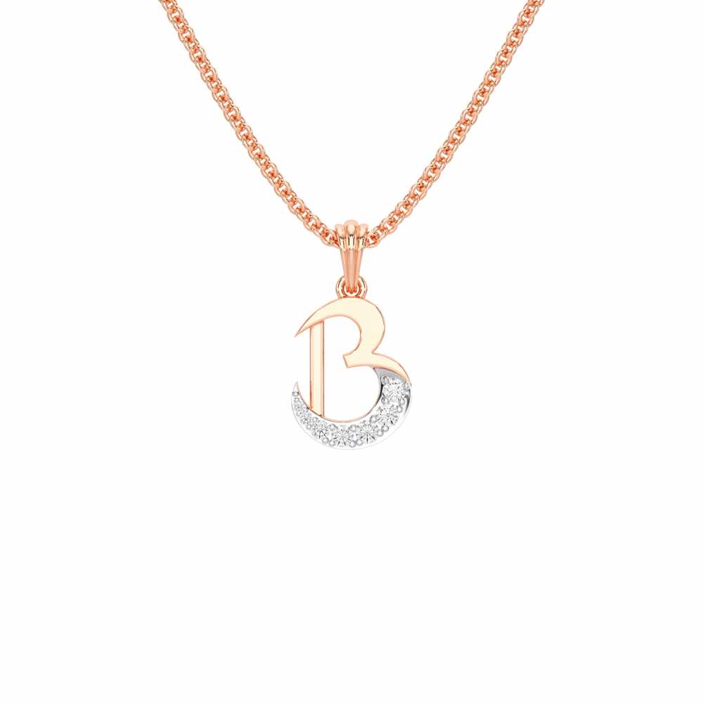 B-Luke Silver Pendant - Rose Gold - Image 1