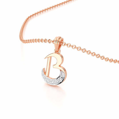 B-Luke Silver Pendant - Rose Gold - Image 2