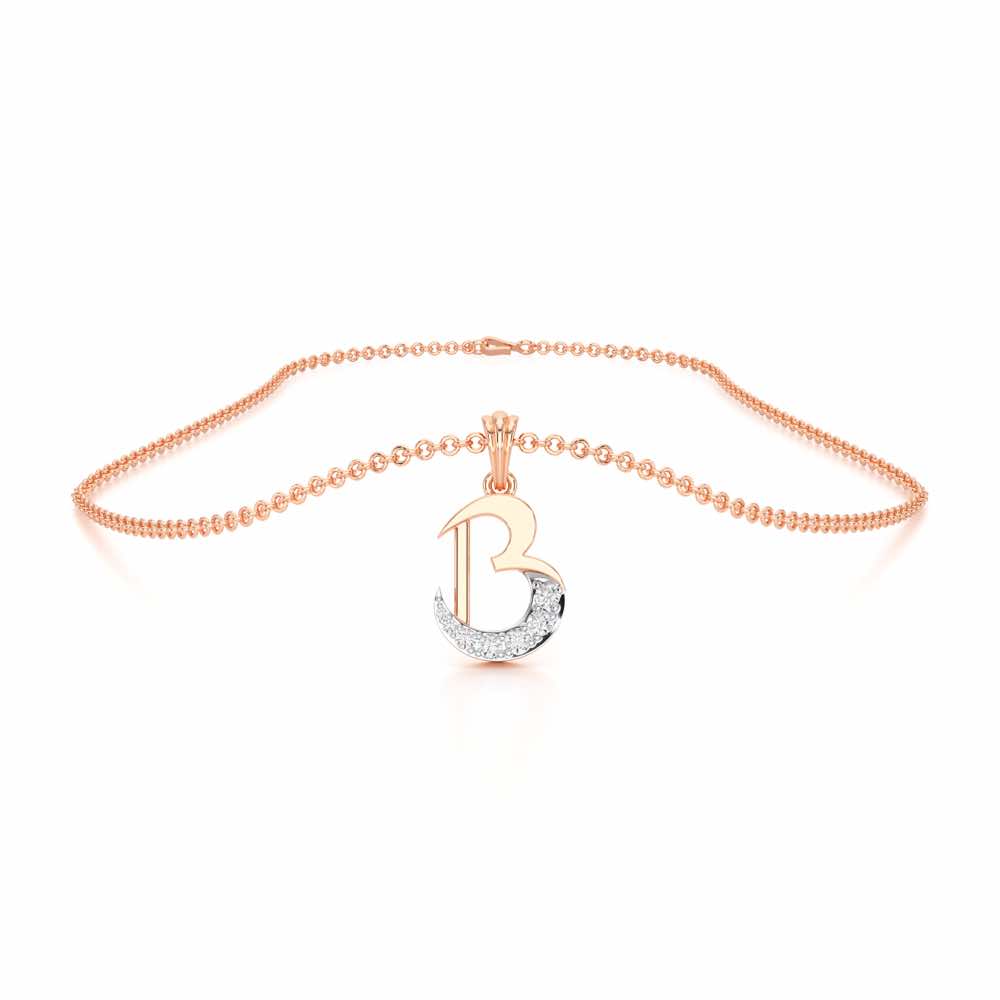 B-Luke Silver Pendant - Rose Gold - Image 3