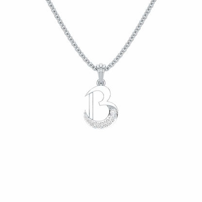 B-Luke Silver Pendant - White Gold - Image 1