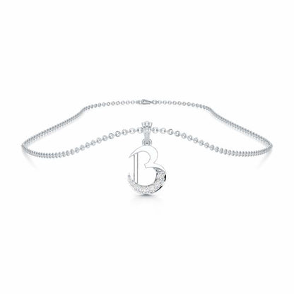 B-Luke Silver Pendant - White Gold - Image 3