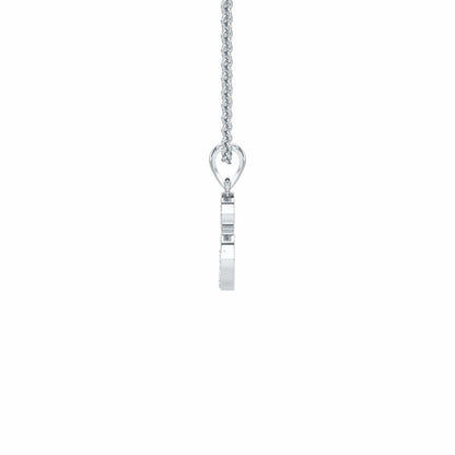 B-Luke Silver Pendant - White Gold - Image 4