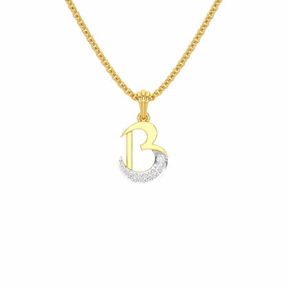 B-Luke Silver Pendant - Yellow Gold - Image 1