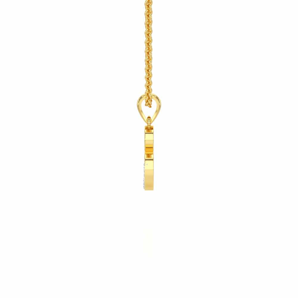 B-Luke Silver Pendant - Yellow Gold - Image 4